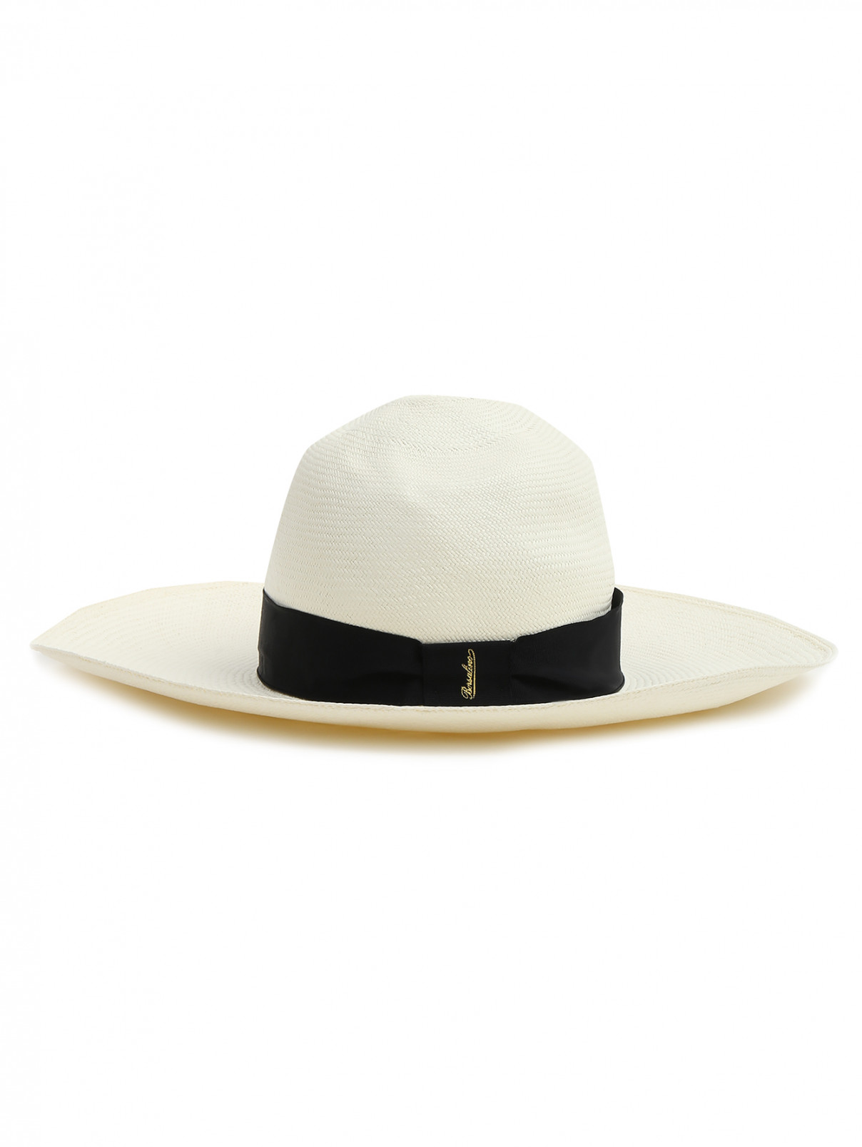 Шляпа соломенная с широкими полями Borsalino  –  Общий вид  – Цвет:  Бежевый
