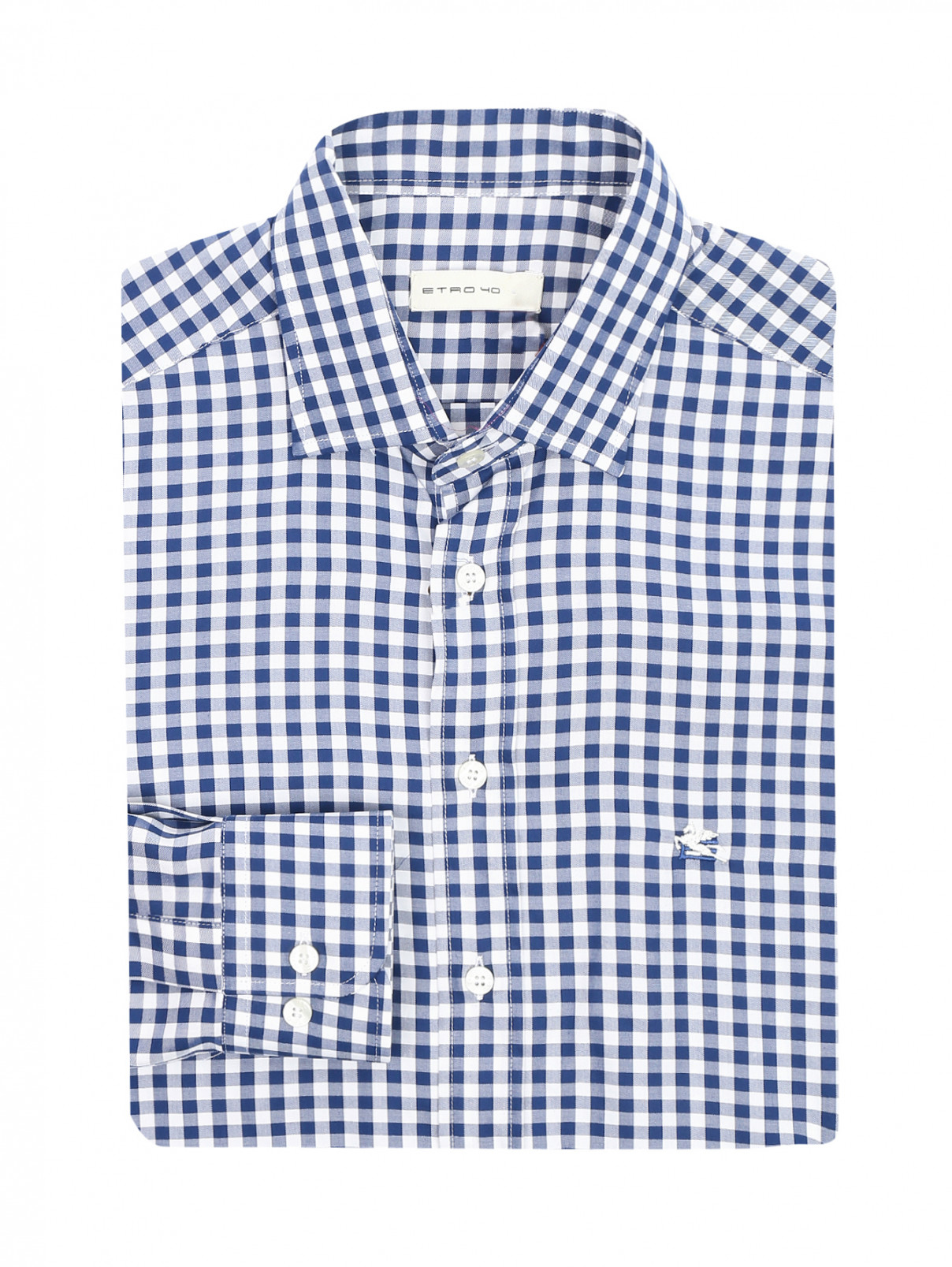 Рубашка с узором "клетка" Etro  –  Общий вид  – Цвет:  Мультиколор