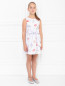 Платье хлопковое с цветочным узором Lapin House  –  МодельВерхНиз
