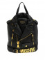 Рюкзак из кожи с металлической фурнитурой Moschino Couture  –  Общий вид
