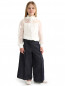 Блуза из шелка с аппликацией Dolce & Gabbana  –  Модель Общий вид