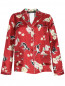 Блуза из шелка с узором и карманами Weekend Max Mara  –  Общий вид