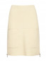 Трикотажная юбка из шерсти и кашемира с накладными карманами Aimo Richly  –  Общий вид