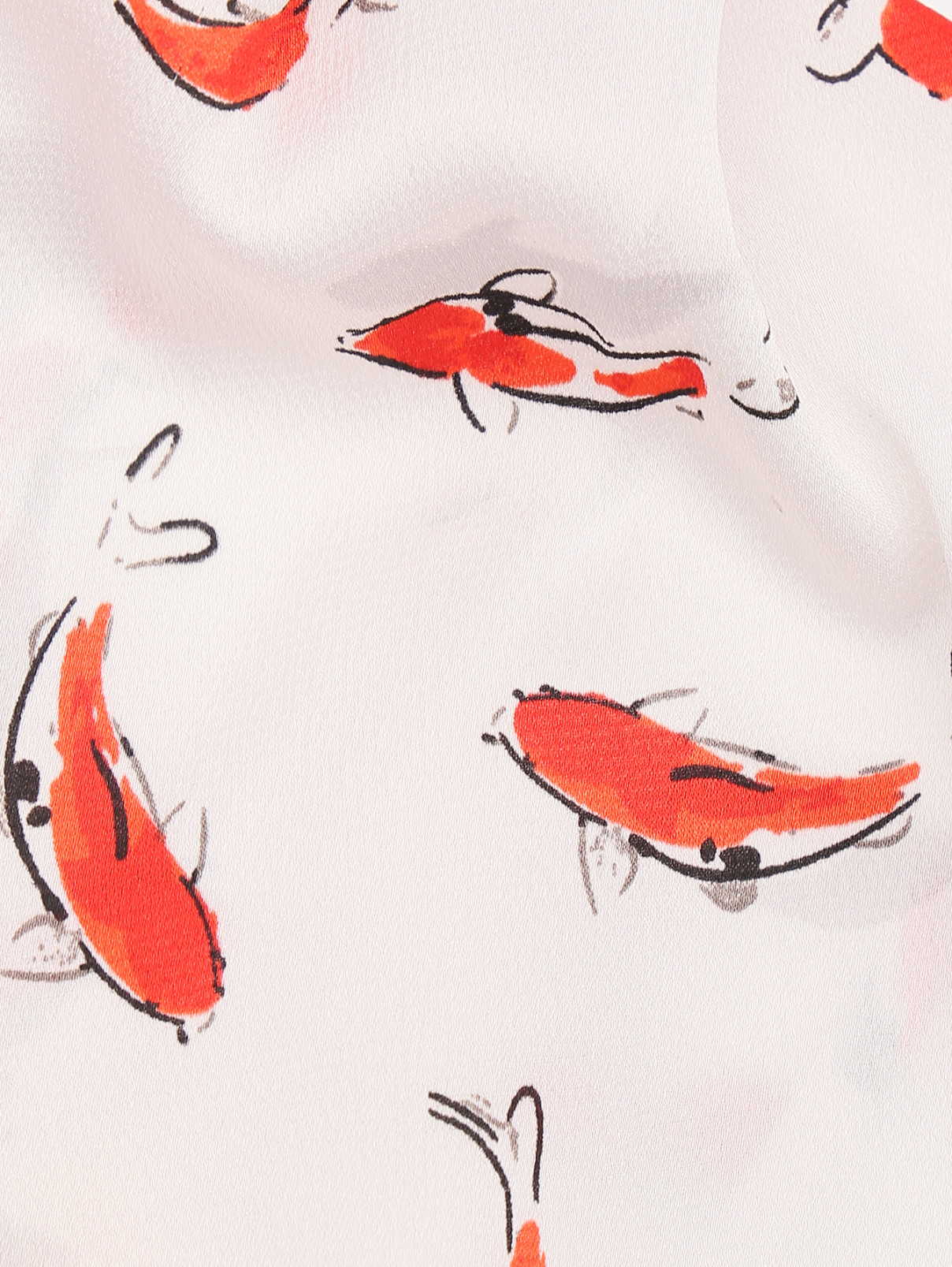 Блуза без рукавов с V-образным вырезом Comma  –  Деталь  – Цвет:  Белый