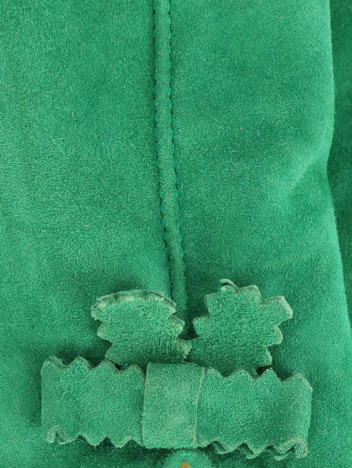Перчатки из замши с бантиком MiMiSol  –  Деталь  – Цвет:  Зеленый