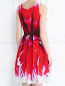 Платье-мини без рукавов с узором Moschino Couture  –  МодельВерхНиз1