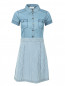 Платье из хлопка с узором "плоска" с накладными карманами Max&Co  –  Общий вид