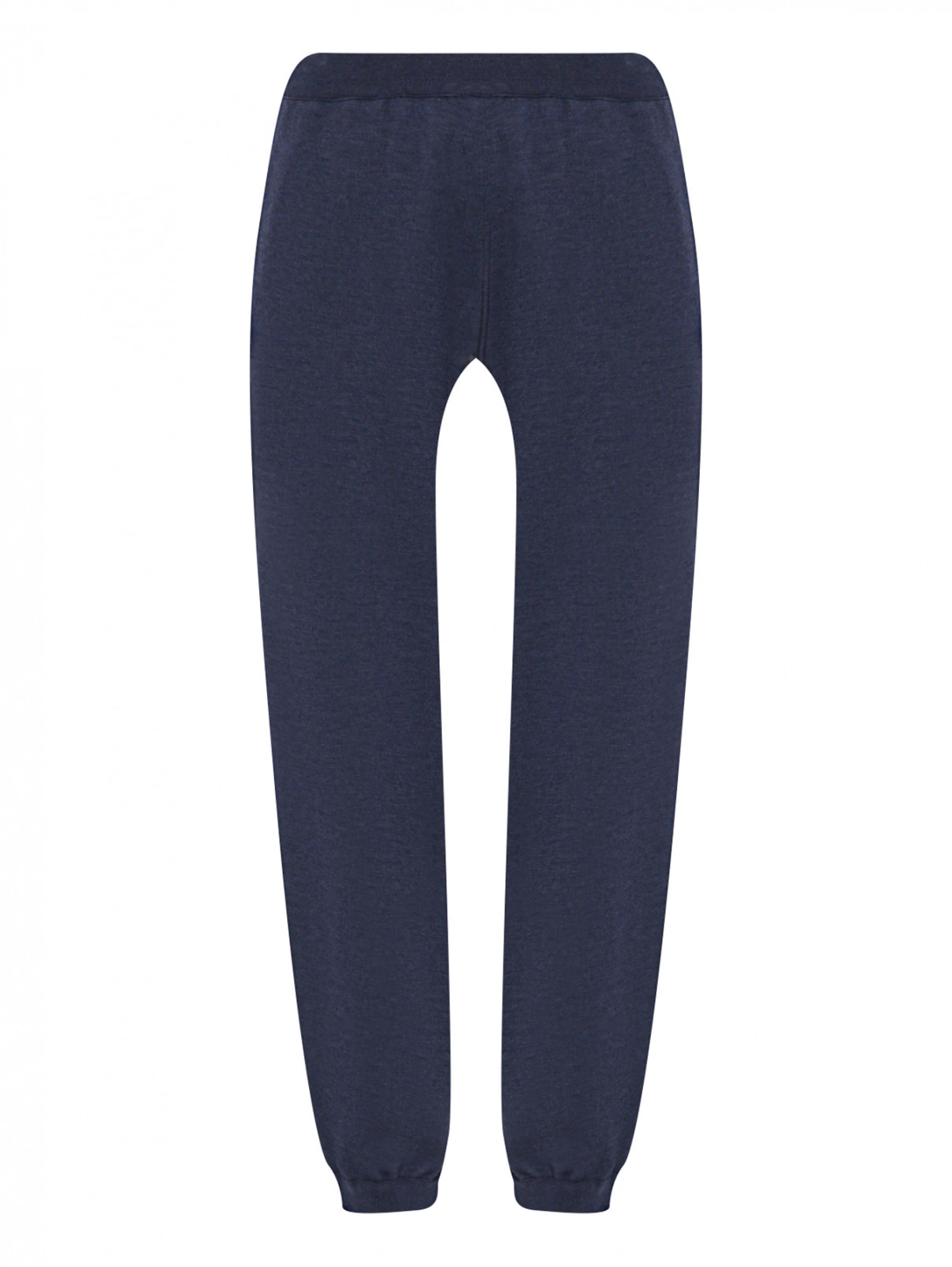 Трикотажные брюки из шерсти с карманами MRZ  –  Общий вид  – Цвет:  Синий