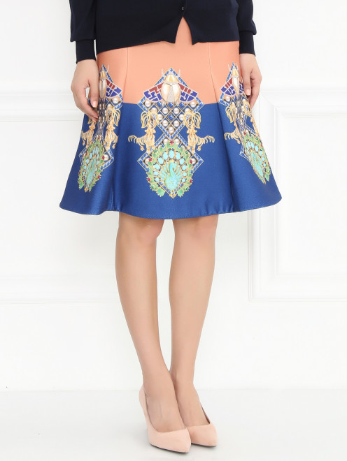 Расклешенная юбка с узором Mary Katrantzou - Модель Верх-Низ