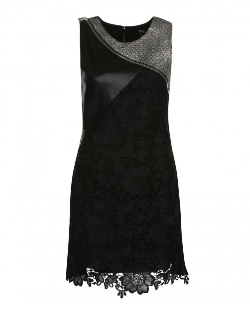 Платье-мини с кружевной вставкой N12H - Общий вид