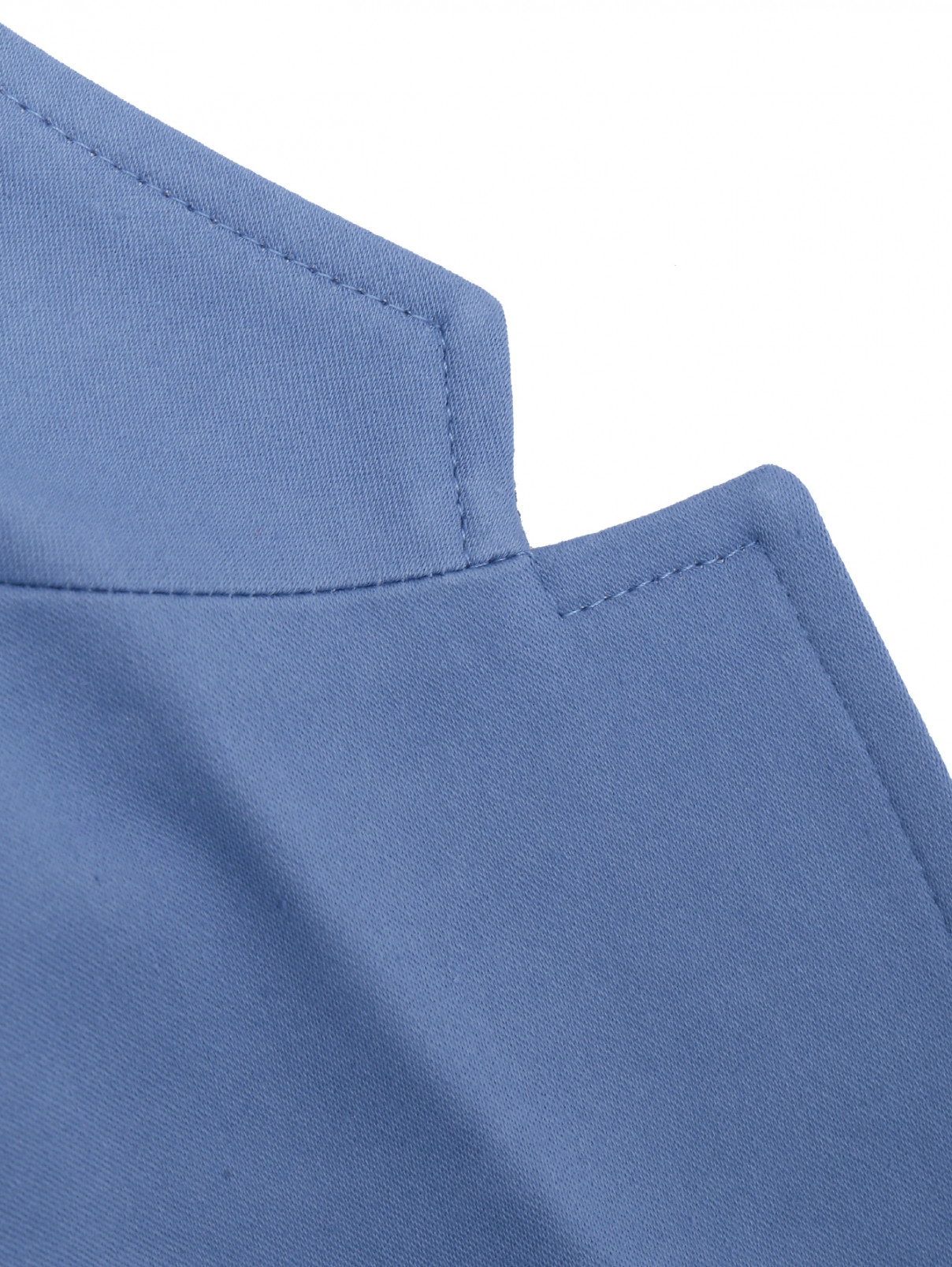 Пиджак из плотного хлопка с декором Aletta Couture  –  Деталь1  – Цвет:  Синий