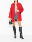 Пальто из смешанной шерсти на пуговицах с карманами Red Valentino  –  МодельОбщийВид