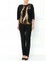 Блуза из шелка и хлопка с принтом Barbara Bui  –  Модель Общий вид