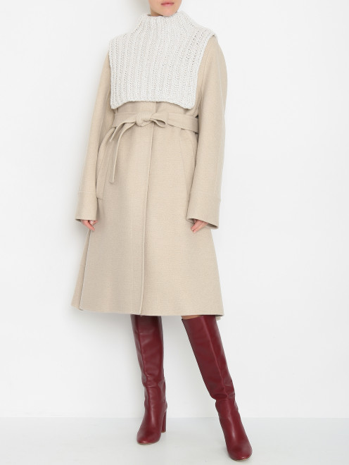 Воротник из кашемира крупной вязки Allude - МодельВерхНиз