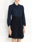 Платье-мини с кружевной юбкой Tara Jarmon  –  Модель Верх-Низ