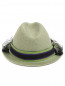 Шляпа с декоративной сеткой и контрастной отделкой Emporio Armani  –  Обтравка2