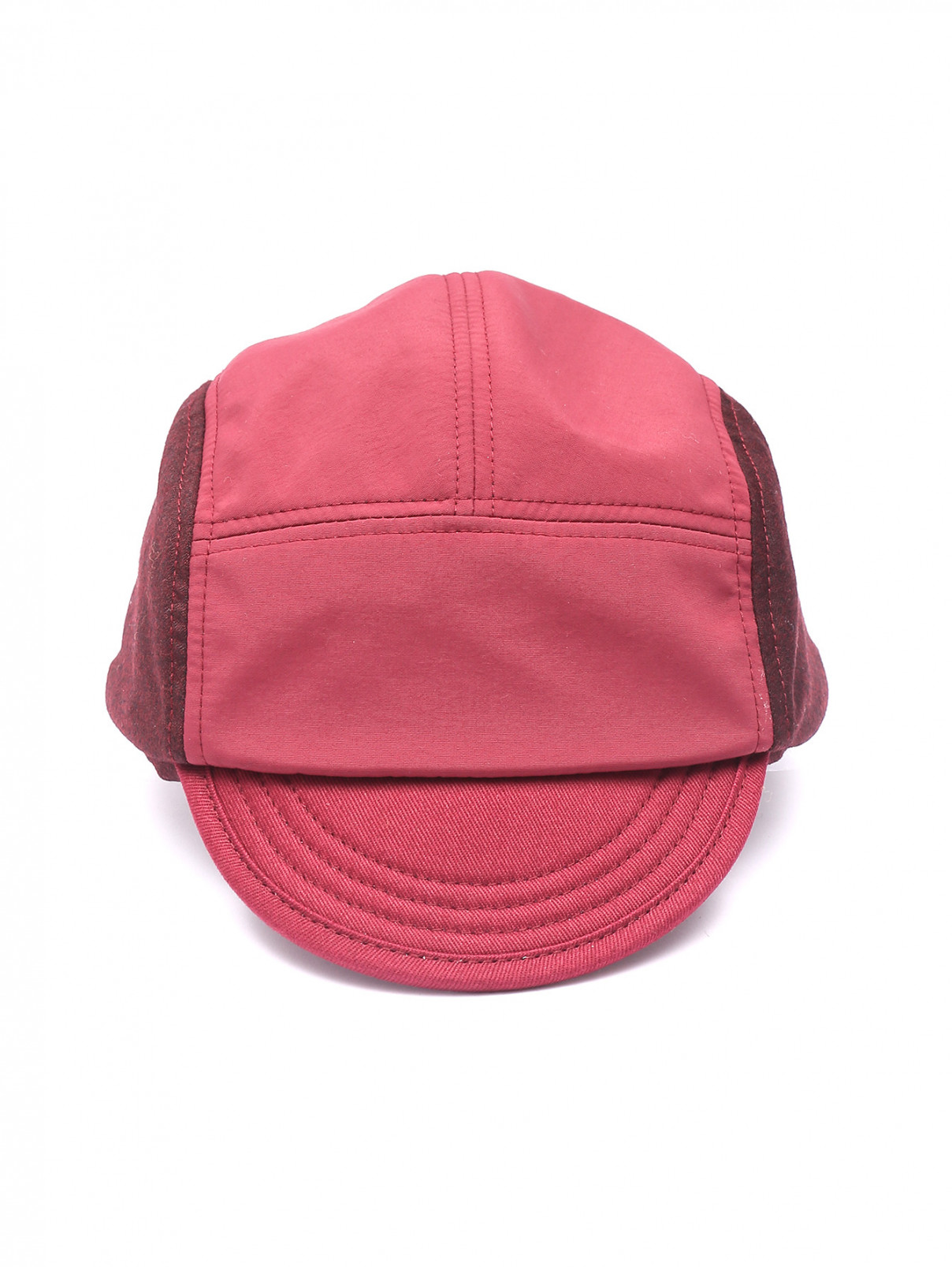 Комбинированная кепка из текстиля Paul Smith  –  Общий вид  – Цвет:  Фиолетовый