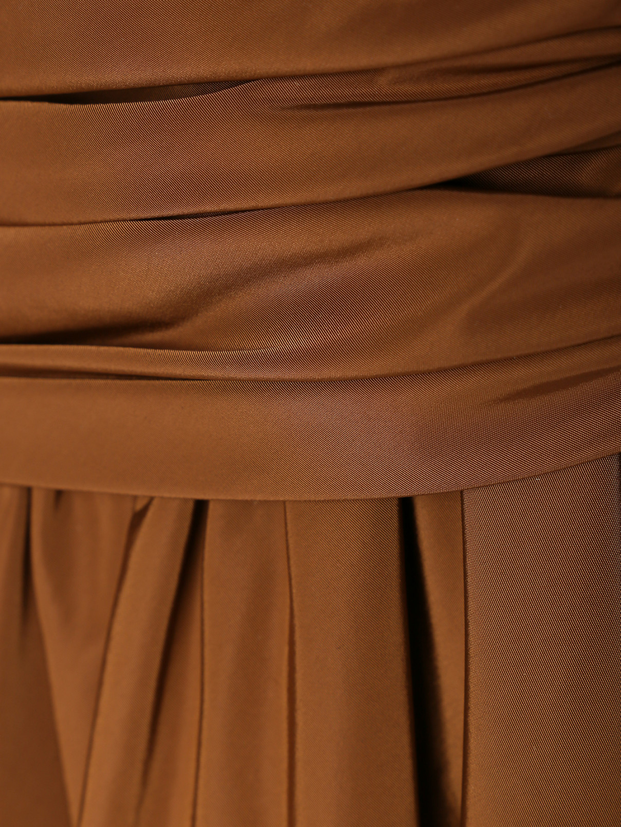 Платье макси с запахом Rhea Costa  –  Деталь  – Цвет:  Коричневый