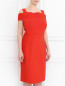 Платье-миди из фактурной ткани Marina Rinaldi  –  Модель Верх-Низ