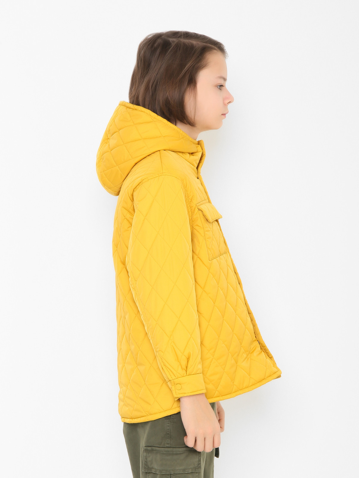 Стеганая куртка с карманами Aspesi  –  МодельВерхНиз2  – Цвет:  Желтый