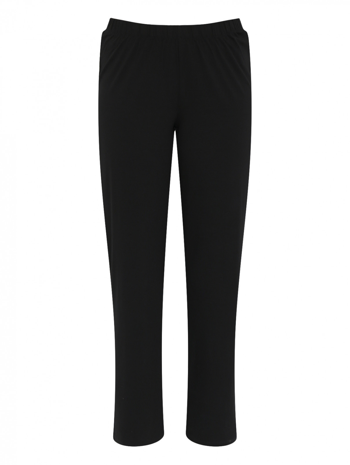Трикотажные брюки на резинке Persona by Marina Rinaldi  –  Общий вид  – Цвет:  Черный