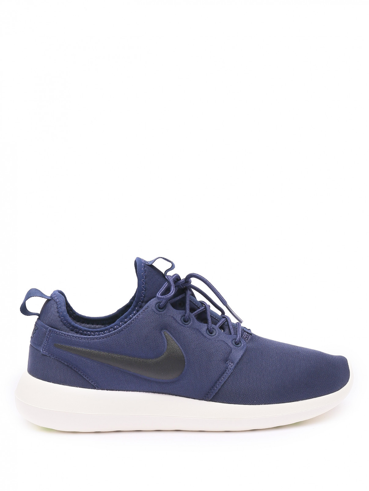Кроссовки из текстиля на контрастной подошве Nike  –  Обтравка1  – Цвет:  Синий