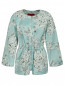 Легкая куртка на молнии с цветочным узором Moncler  –  Общий вид