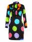 Платье из шелка с принтом Moschino  –  Общий вид