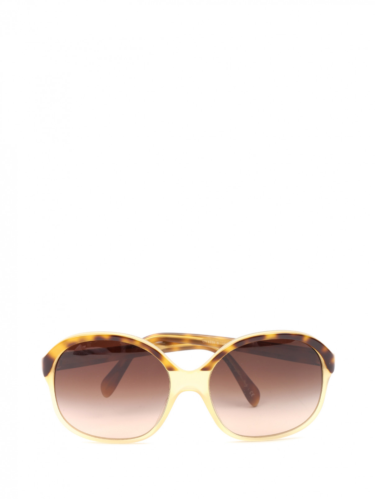 Солнцезащитные очки в пластиковой оправе с узором Oliver Peoples  –  Общий вид  – Цвет:  Узор
