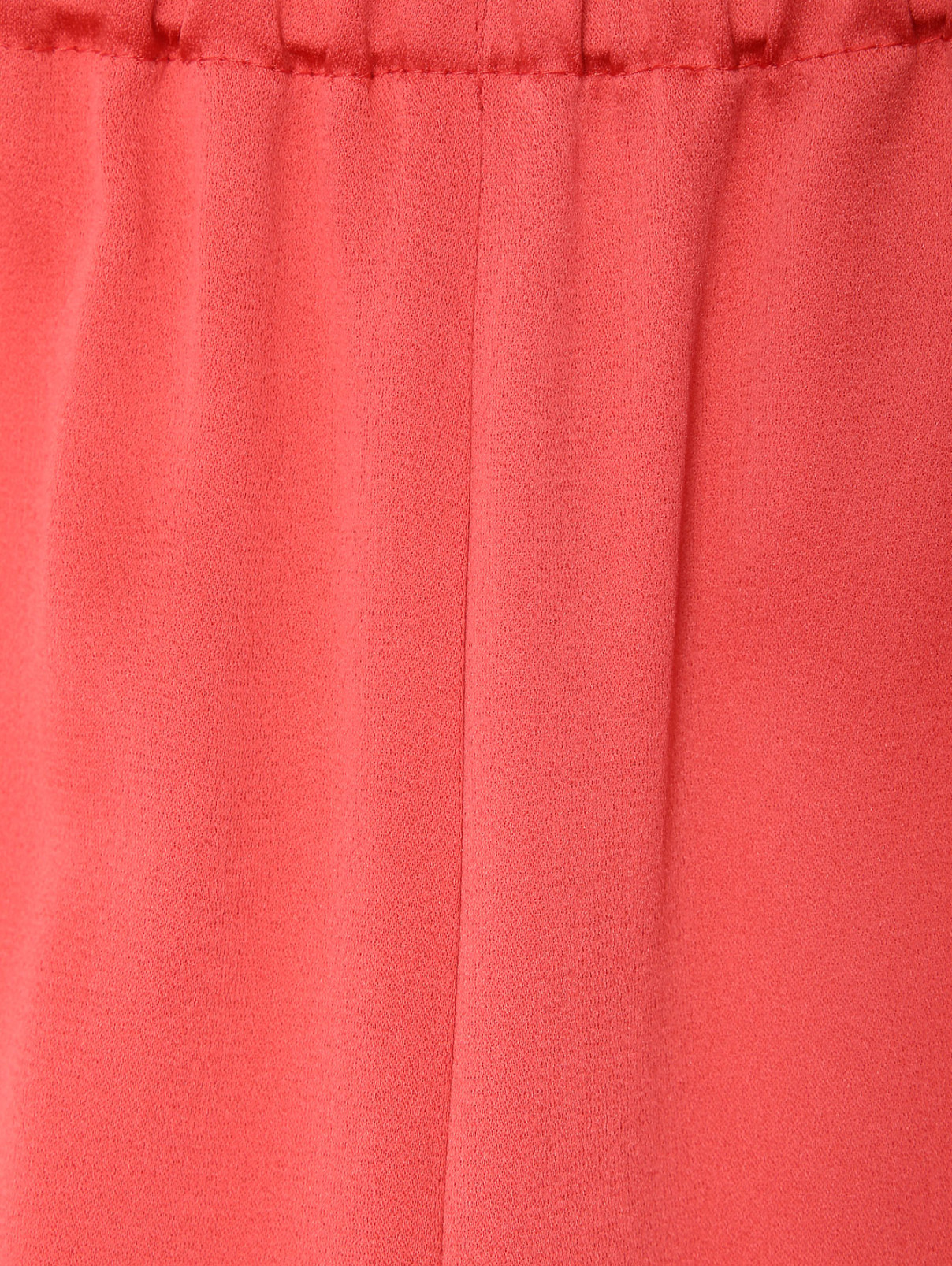 Однотонные брюки на резинке Marina Rinaldi  –  Деталь  – Цвет:  Оранжевый