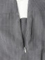 Прямые брюки из смешанной шерсти с узором "полоска" Armani Collezioni  –  Деталь1