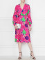Платье шелковое с цветочным узором P.A.R.O.S.H.  –  МодельОбщийВид