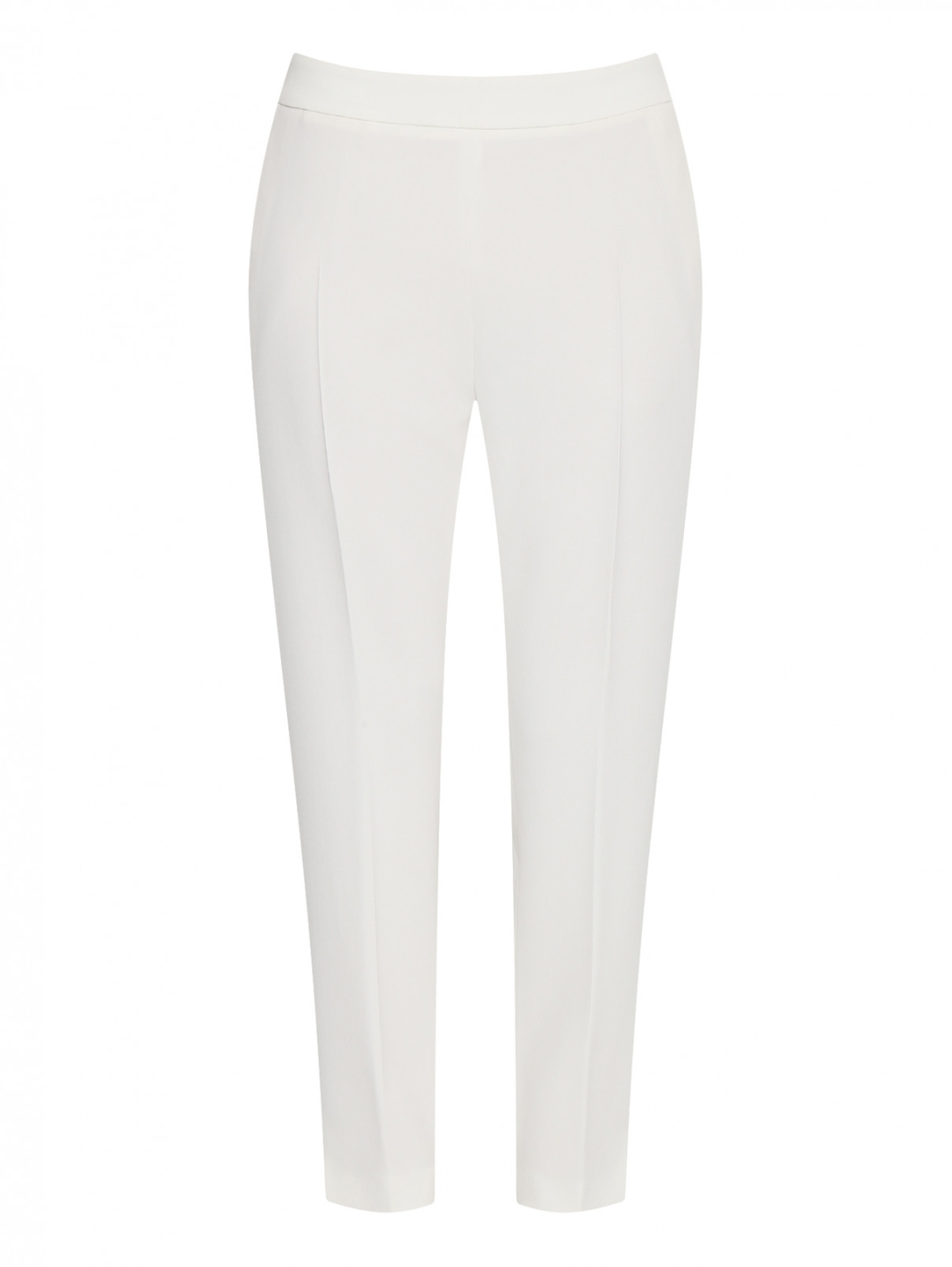 Укороченные брюки с боковыми карманами Max Mara  –  Общий вид  – Цвет:  Белый