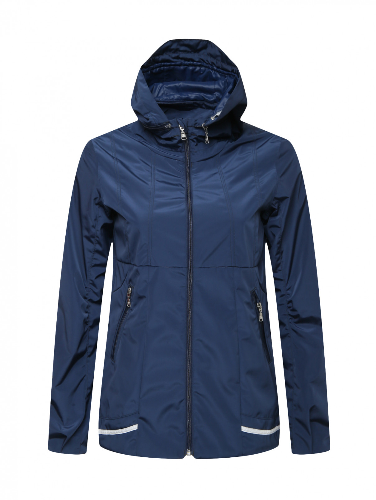 Куртка ветрозащитная с декором на спинке Poivre Blanc  –  Общий вид  – Цвет:  Синий