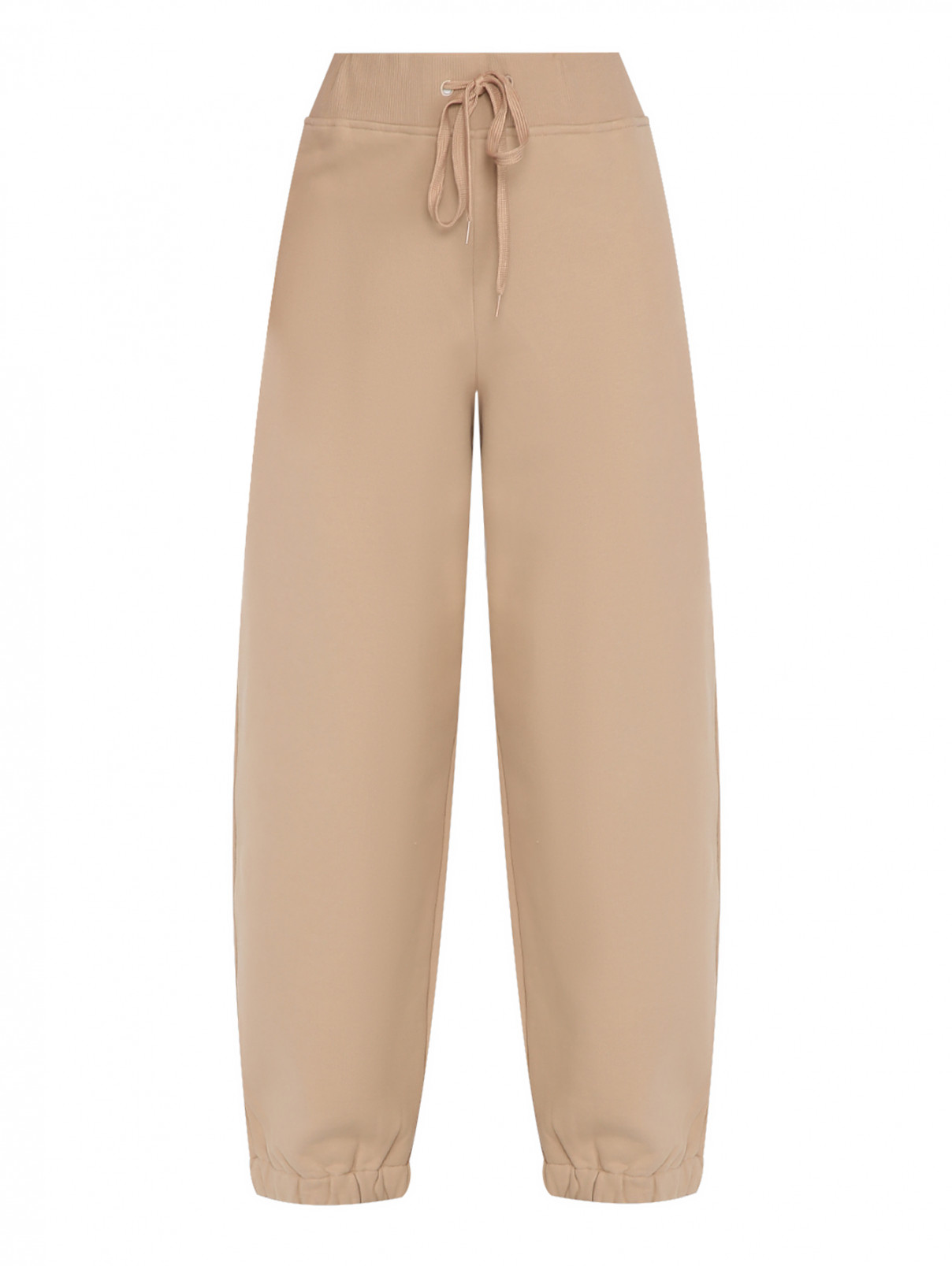 Джоггеры на широкой резинке Weekend Max Mara  –  Общий вид  – Цвет:  Бежевый