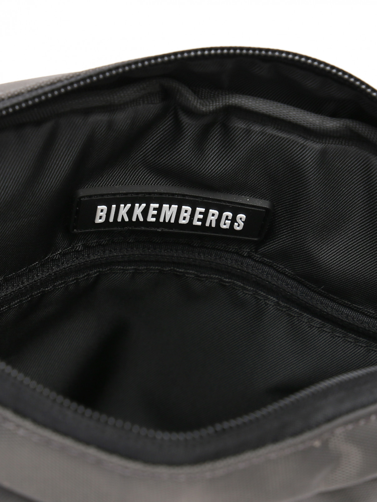 Сумка с логотипом Bikkembergs  –  Деталь1  – Цвет:  Серый