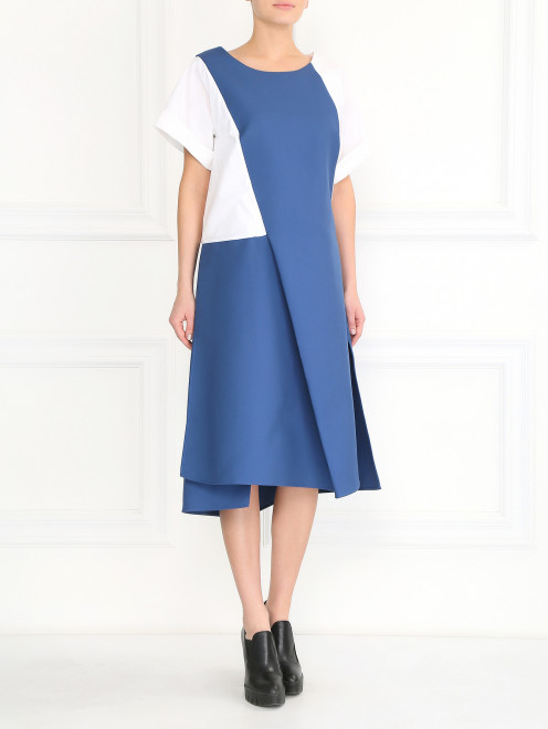 Платье из хлопка свободного фасона  Jil Sander - Модель Общий вид