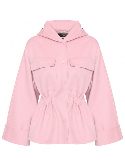 Полупальто из шерсти с кулиской на талии Weekend Max Mara - Общий вид