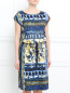 Платье с узором свободного кроя Alberta Ferretti  –  Модель Верх-Низ