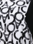 Трикотажное платье из хлопка с узором Persona by Marina Rinaldi  –  Деталь1