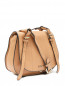 Кожаная сумка с декоративными ремешками и логотипом TWINSET  –  Обтравка1