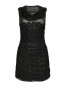 Платье-мини из шелка и хлопка с кружевной отделкой Moschino Cheap&Chic  –  Общий вид