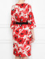 Платье из шелка с цветочным узором Voyage by Marina Rinaldi  –  МодельВерхНиз1