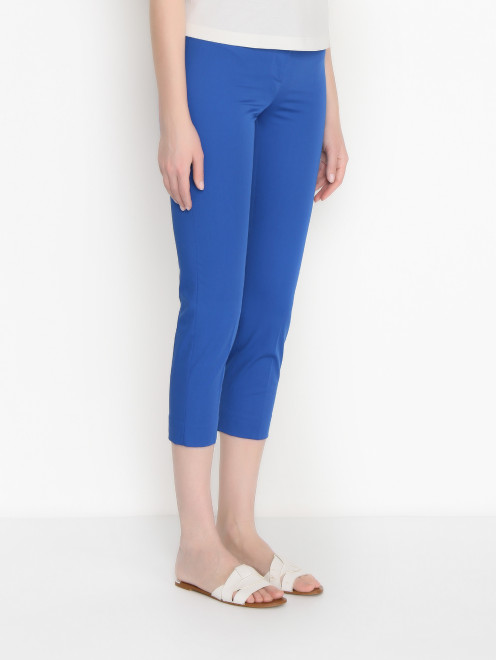 Укороченные брюки из хлопка Weekend Max Mara - МодельВерхНиз