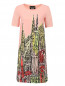 Платье-мини с абстрактным узором Moschino Boutique  –  Общий вид