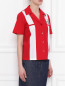 Блуза из хлопка с принтом и аппликациями Stella Jean  –  МодельВерхНиз