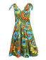 Платье из хлопка с цветочным узором Moschino Couture  –  Общий вид