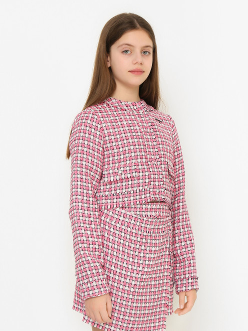 Укороченный жакет в клетку MSGM - МодельВерхНиз