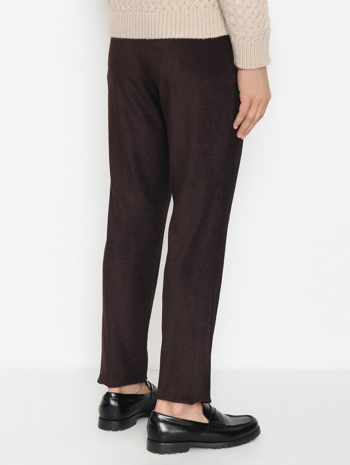 Трикотажные брюки на кулиске LARDINI  –  МодельВерхНиз1  – Цвет:  Красный