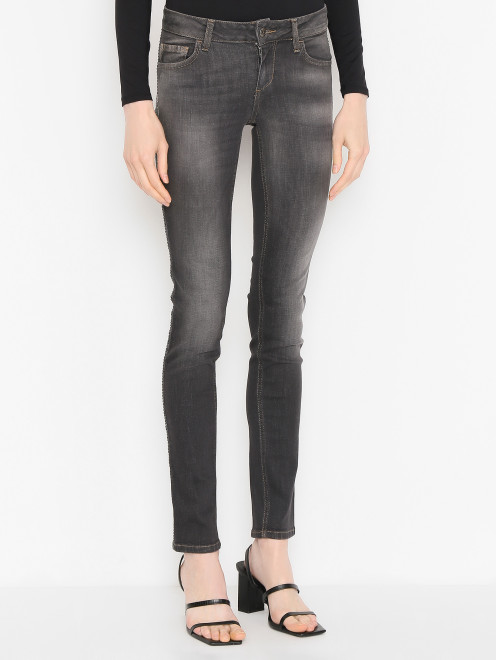 Узкие джинсы из смешанного хлопка Liu Jo - МодельВерхНиз